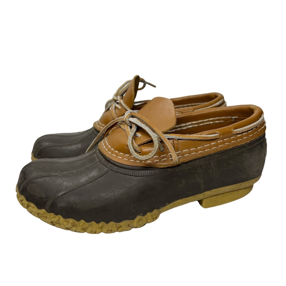 LL Bean Duck Ankle Bean Boots Womens Size 6W Sherpa Insole